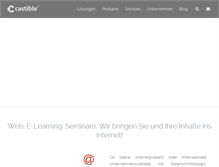 Tablet Screenshot of castible.de